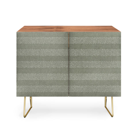Little Arrow Design Co stippled stripes sage Credenza