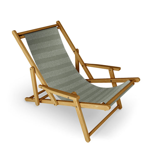 Little Arrow Design Co stippled stripes sage Sling Chair