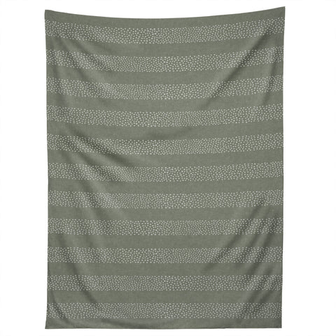 Little Arrow Design Co stippled stripes sage Tapestry
