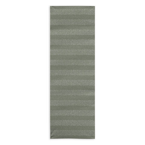 Little Arrow Design Co stippled stripes sage Yoga Towel