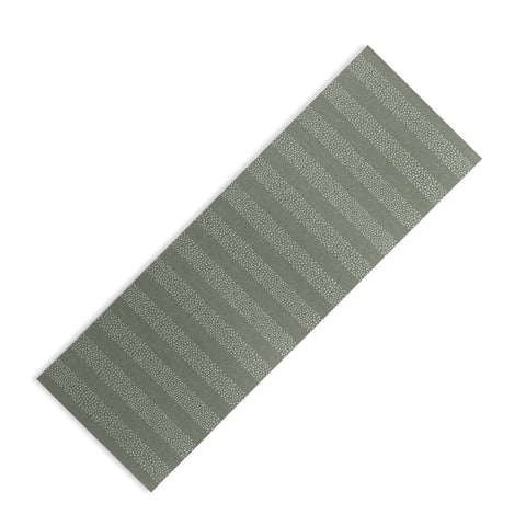 Little Arrow Design Co stippled stripes sage Yoga Mat