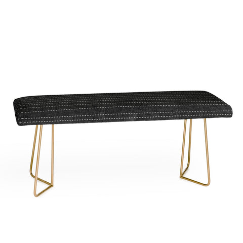 Little Arrow Design Co stitched stripes charcoal Bench