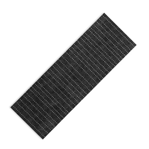 Little Arrow Design Co stitched stripes charcoal Yoga Mat