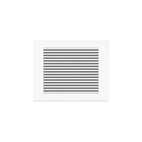 Little Arrow Design Co Stripes in Grey Art Print
