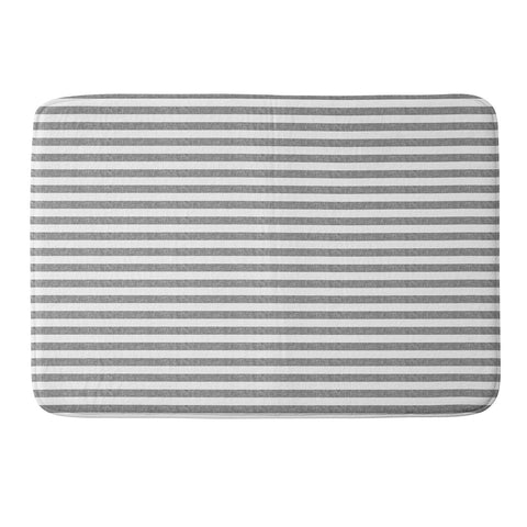Little Arrow Design Co Stripes in Grey Memory Foam Bath Mat