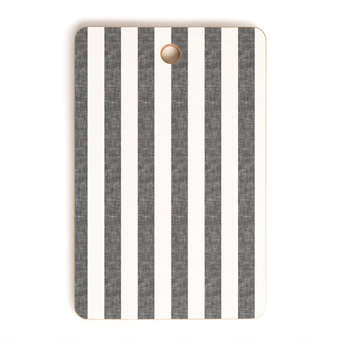 Little Arrow Design Co Stripes in Grey Cutting Board Rectangle