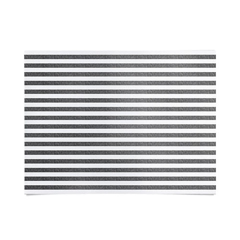 Little Arrow Design Co Stripes in Grey Poster