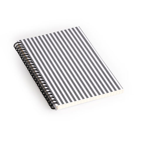 Little Arrow Design Co Stripes in Grey Spiral Notebook