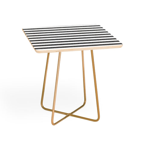 Little Arrow Design Co Stripes in Grey Side Table