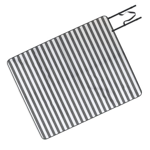 Little Arrow Design Co Stripes in Grey Picnic Blanket