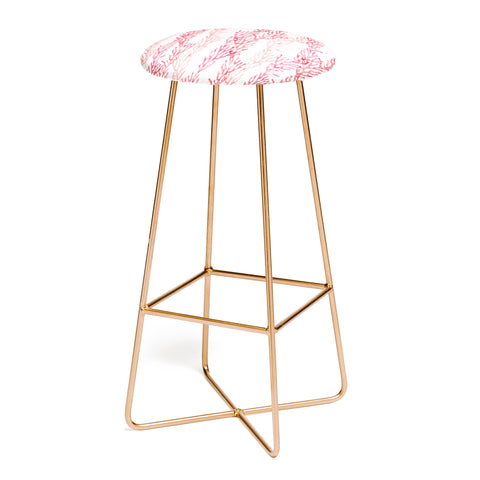 Little Arrow Design Co summer coral Bar Stool