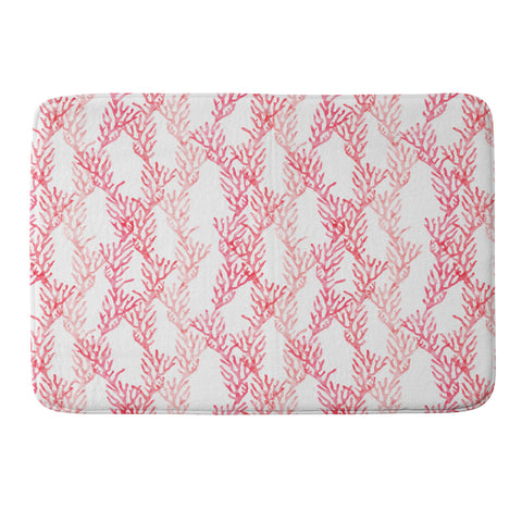 Little Arrow Design Co summer coral Memory Foam Bath Mat
