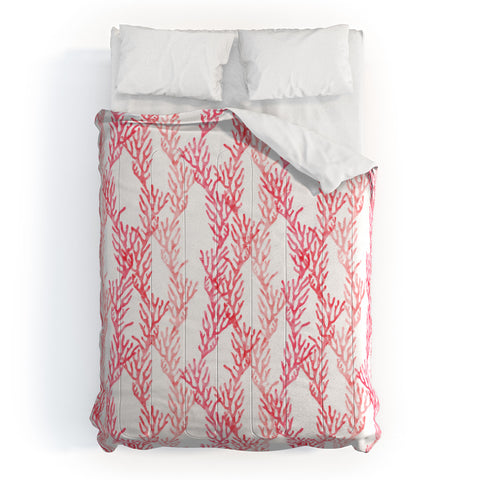 Little Arrow Design Co summer coral Comforter