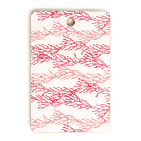 Little Arrow Design Co summer coral Cutting Board Rectangle
