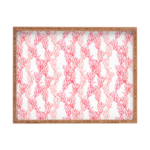 Little Arrow Design Co summer coral Rectangular Tray