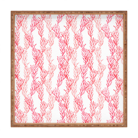 Little Arrow Design Co summer coral Square Tray