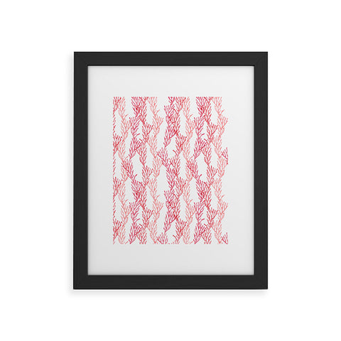 Little Arrow Design Co summer coral Framed Art Print