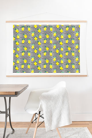 Little Arrow Design Co summer lemons Art Print And Hanger
