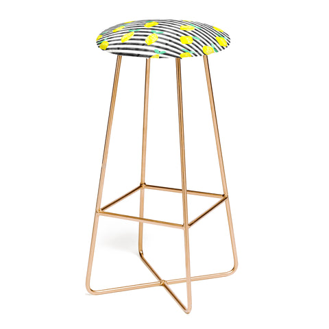 Little Arrow Design Co summer lemons Bar Stool