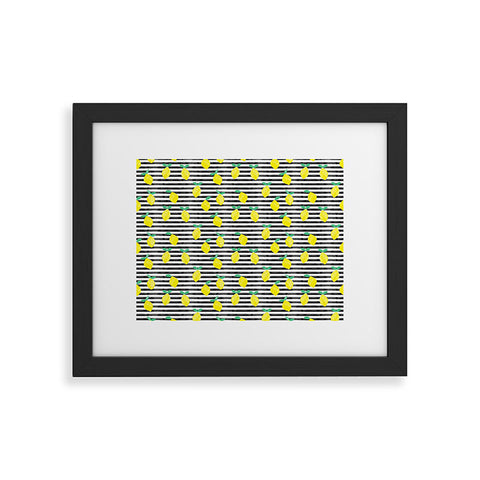 Little Arrow Design Co summer lemons Framed Art Print