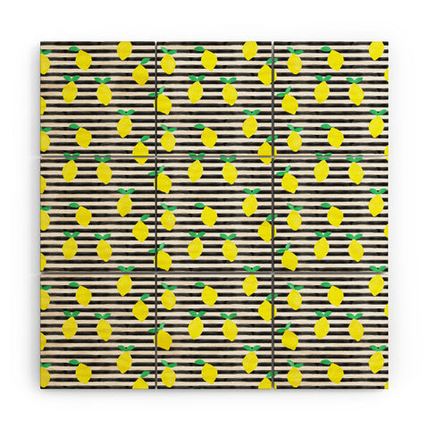 Little Arrow Design Co summer lemons Wood Wall Mural