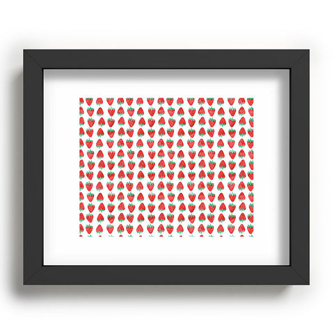 Little Arrow Design Co summer strawberries Recessed Framing Rectangle