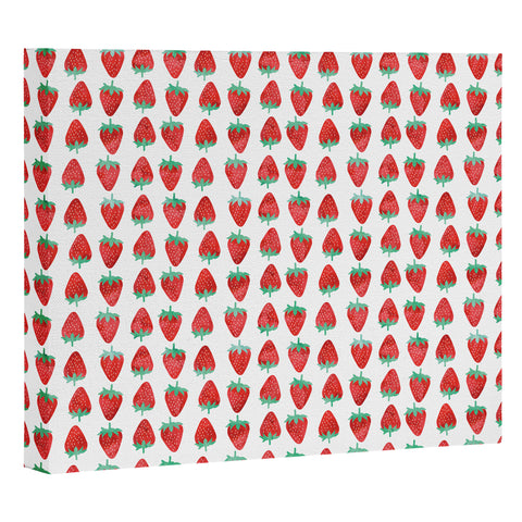 Little Arrow Design Co summer strawberries Art Canvas