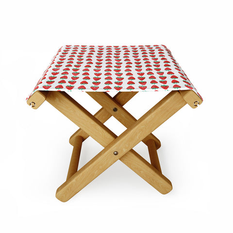 Little Arrow Design Co summer strawberries Folding Stool