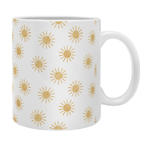 Little Arrow Design Co Suns golden on white Coffee Mug