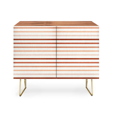Little Arrow Design Co terra cotta stripes Credenza