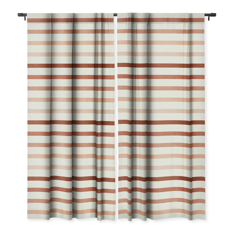 Little Arrow Design Co terra cotta stripes Blackout Non Repeat