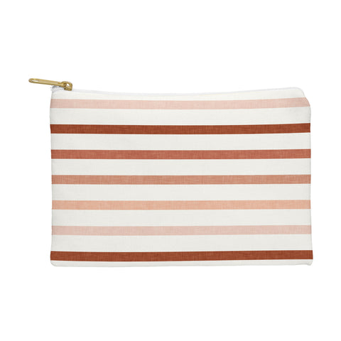 Little Arrow Design Co terra cotta stripes Pouch