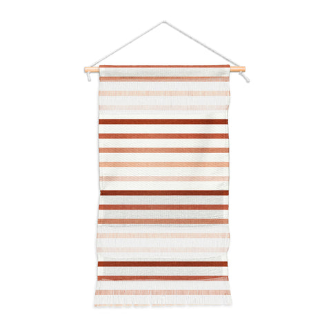 Little Arrow Design Co terra cotta stripes Wall Hanging Portrait
