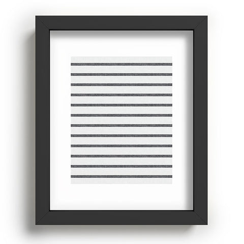 Little Arrow Design Co Thin Grey Stripe Recessed Framing Rectangle