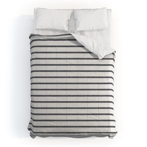 Little Arrow Design Co Thin Grey Stripe Comforter