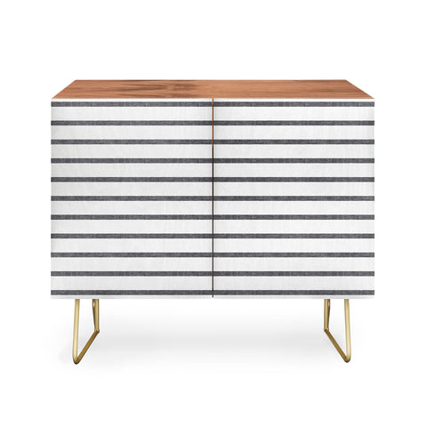 Little Arrow Design Co Thin Grey Stripe Credenza