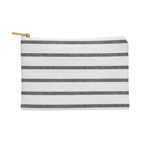 Little Arrow Design Co Thin Grey Stripe Pouch