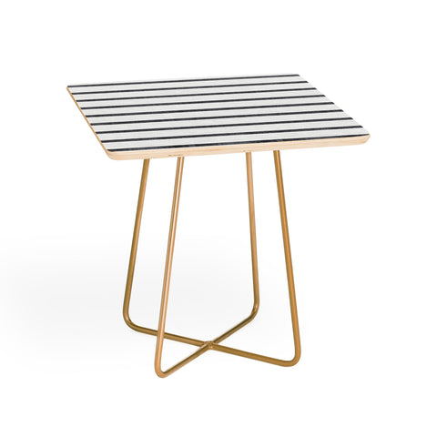 Little Arrow Design Co Thin Grey Stripe Side Table