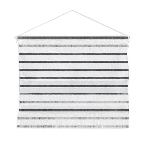 Little Arrow Design Co Thin Grey Stripe Wall Hanging Landscape
