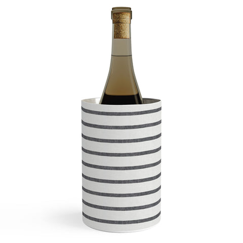 Little Arrow Design Co Thin Grey Stripe Wine Chiller