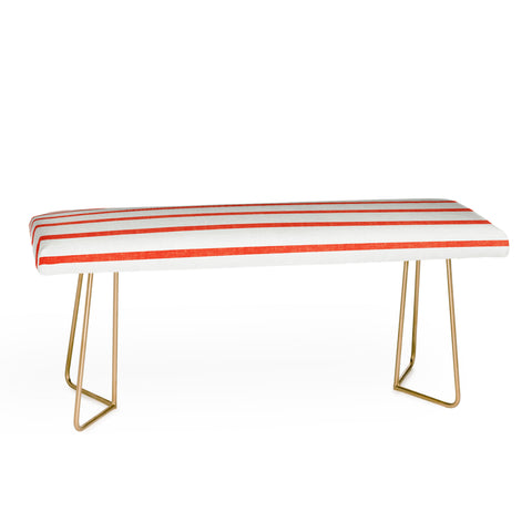Little Arrow Design Co thin orange stripes Bench