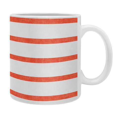 Little Arrow Design Co thin orange stripes Coffee Mug