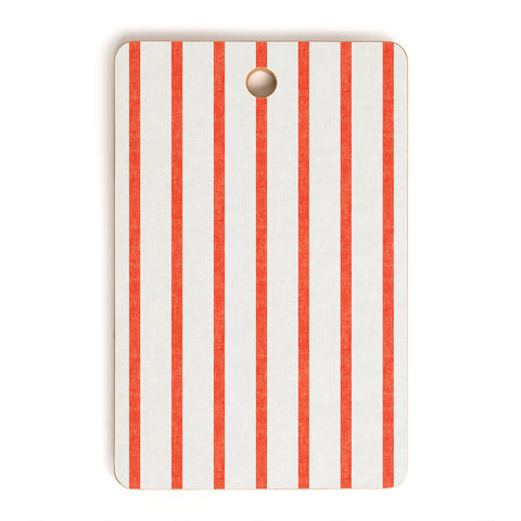 Little Arrow Design Co thin orange stripes Cutting Board Rectangle