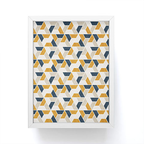 Little Arrow Design Co triangle geo Framed Mini Art Print