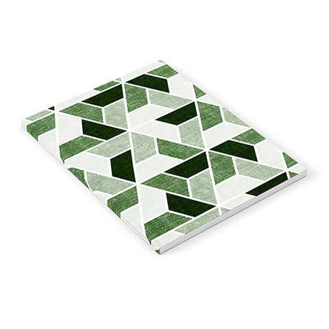 Little Arrow Design Co triangle geo green Notebook