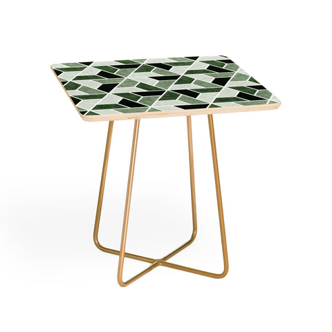 Little Arrow Design Co triangle geo green Side Table