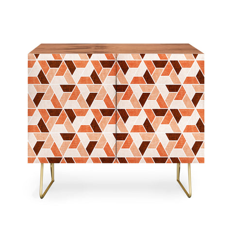 Little Arrow Design Co triangle geo orange Credenza