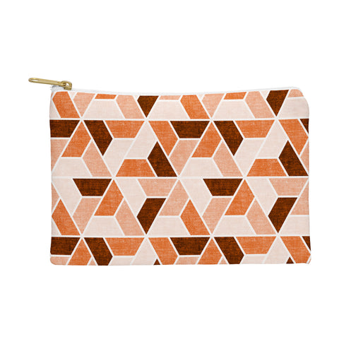 Little Arrow Design Co triangle geo orange Pouch