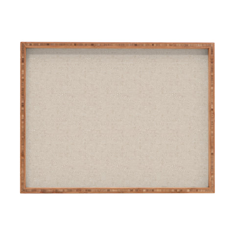 Little Arrow Design Co triangle stripes beige Rectangular Tray