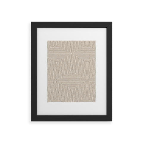 Little Arrow Design Co triangle stripes beige Framed Art Print